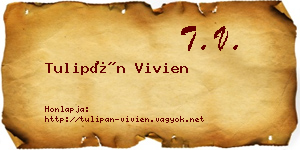 Tulipán Vivien névjegykártya